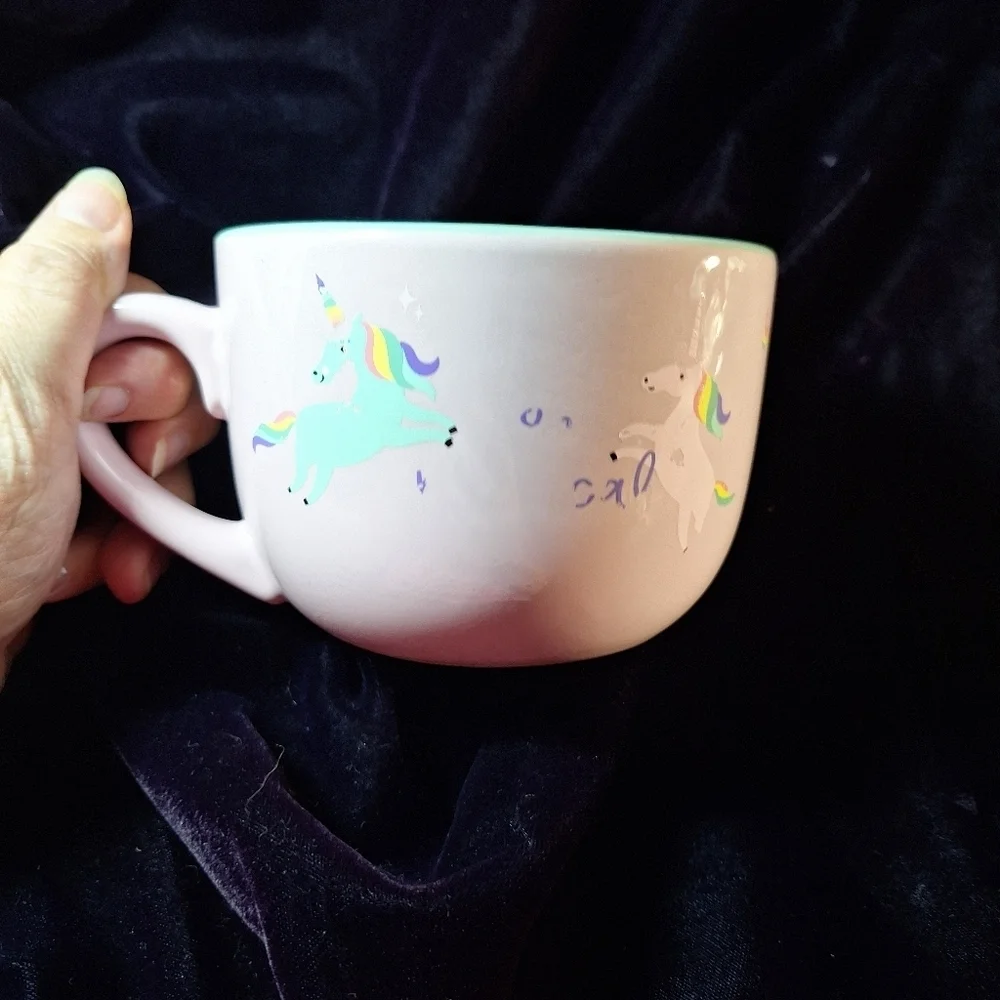 Eccolo Green and White Coffee Mug